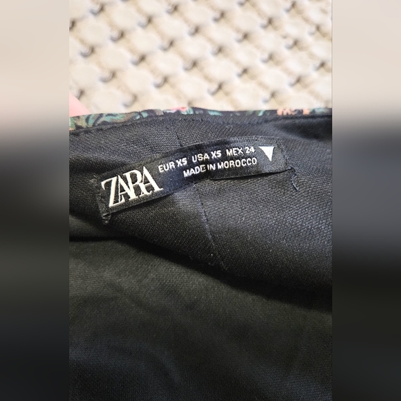 ZARA Floral Bustier Long Sleeve Crop Top. Size XS - Picture 14 of 14